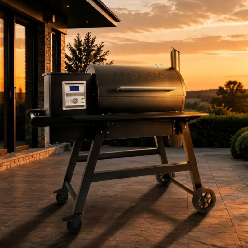 Moesta Pelletgrill Sheriff 2.0 - inkl. PaperBlank Ablagebrett grau