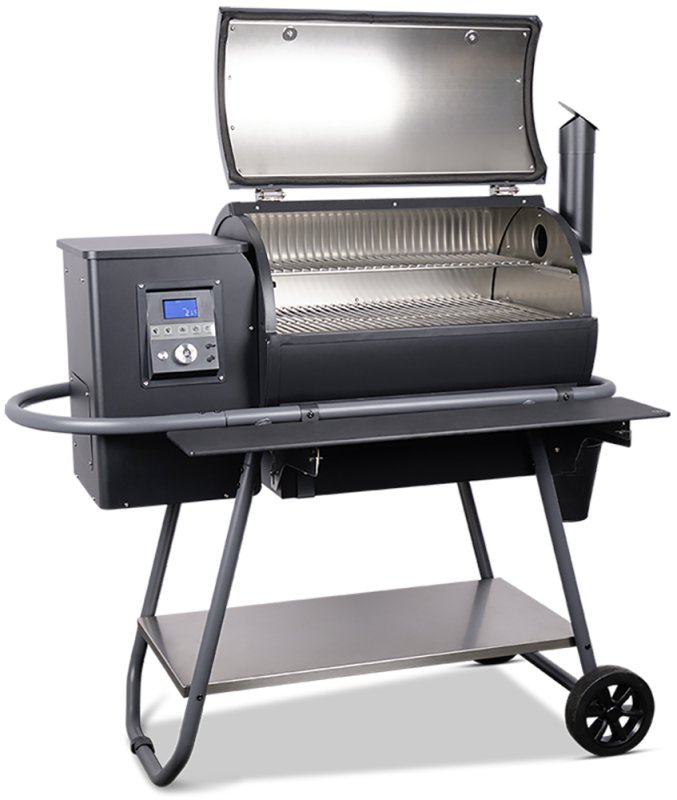 Moesta Pelletgrill Sheriff inklusive Ablagebrett PaperBlank schwarz