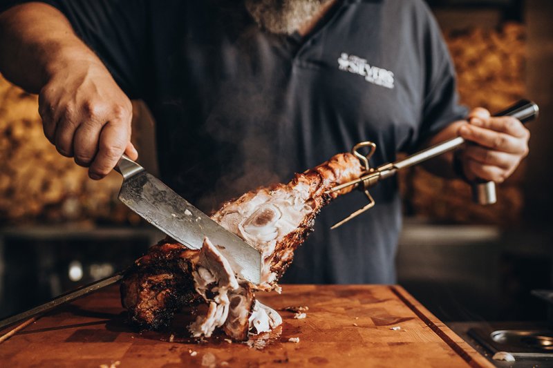 Moesta Rotisserie Set mit Batteriemotor – für 47 und 50cm PizzaRing