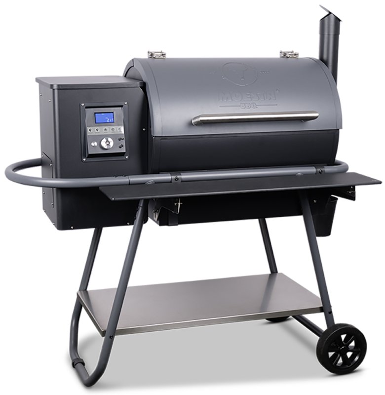 Moesta Pelletgrill Sheriff inklusive Ablagebrett PaperBlank schwarz