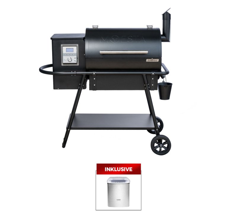 Moesta Pelletgrill Sheriff - Grillfürst Sonderedition inkl. CASO IceChef Pro - Eiswürfelbereiter