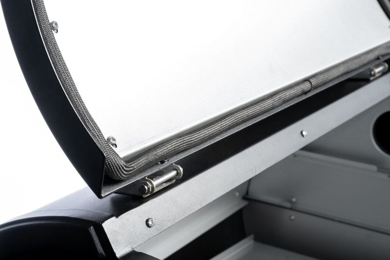 Moesta Pelletgrill Sheriff - Grillfürst Sonderedition - Mattschwarz - inkl. Ablagebrett
