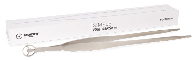 Moesta Simple BBQ Grillzange Edelstahl 58 cm