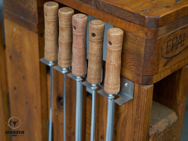 Moesta Spießhalter für 5 Churrasco Spieße