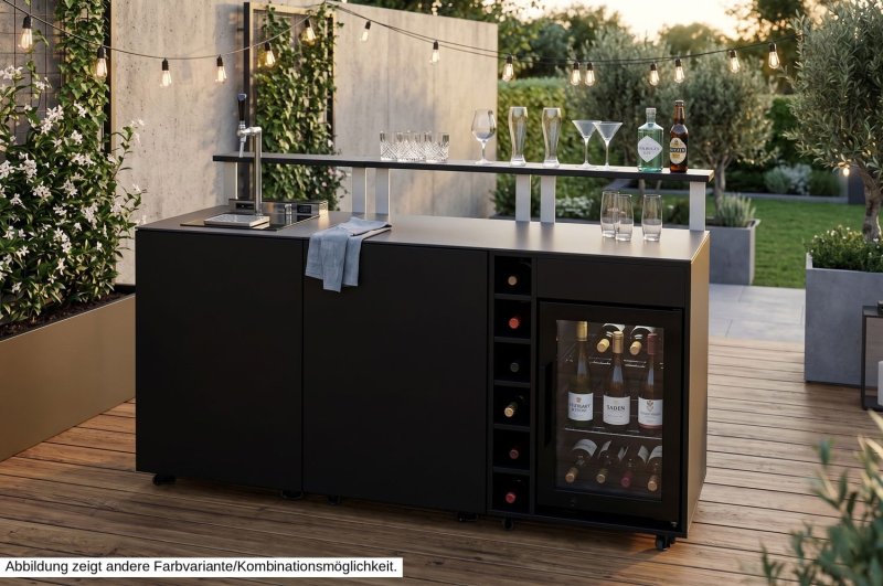 Grillfürst Moments Eckschrank mit Auszug links - Mediterran / Aeris - 120 cm