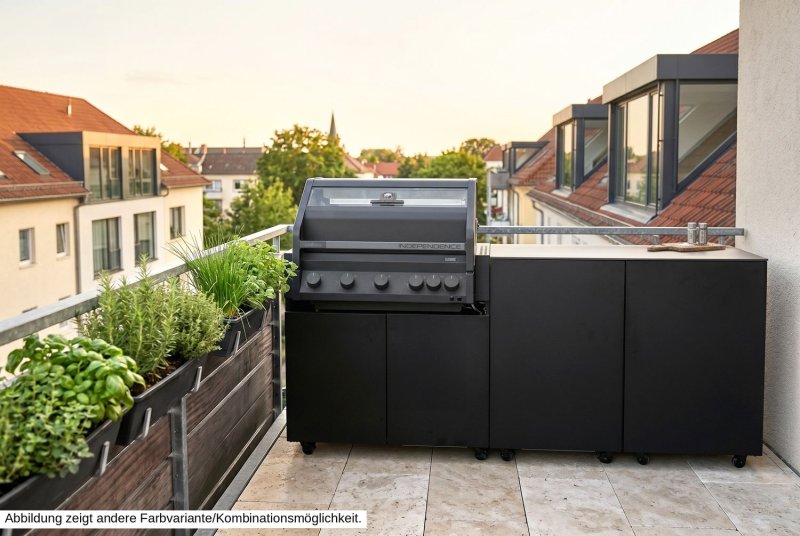 Grillfürst Moments Eckschrank mit Auszug links - Mediterran / Aeris - 120 cm