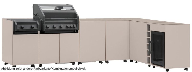 Grillfürst Moments Eckschrank mit Auszug links - Mediterran / Aeris - 120 cm