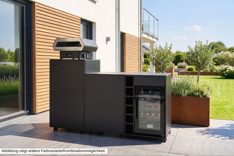 Grillfürst Moments Eckschrank mit Auszug links - Mediterran / Aeris - 120 cm