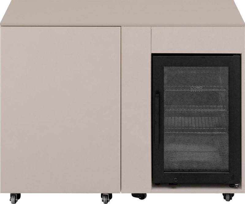 Grillfürst Moments Sideboard - Cocktailbar mit Kühlschrank, Apothekerschrank und Tür mit Staufach - Mediterran / Aeris - 120 cm