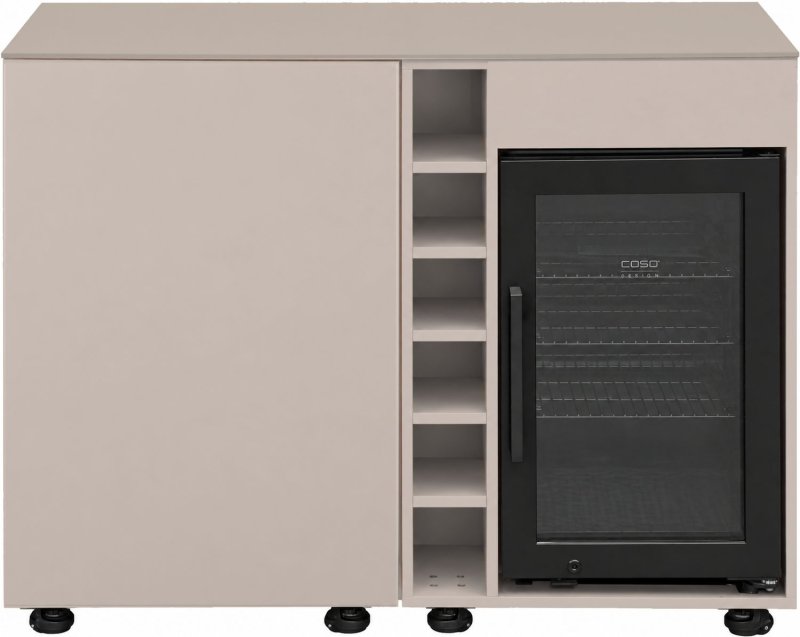 Grillfürst Moments Sideboard - Sideboard mit Kühlschrank, Flaschenregal und Tür mit Staufach - Mediterran / Aeris - 120 cm