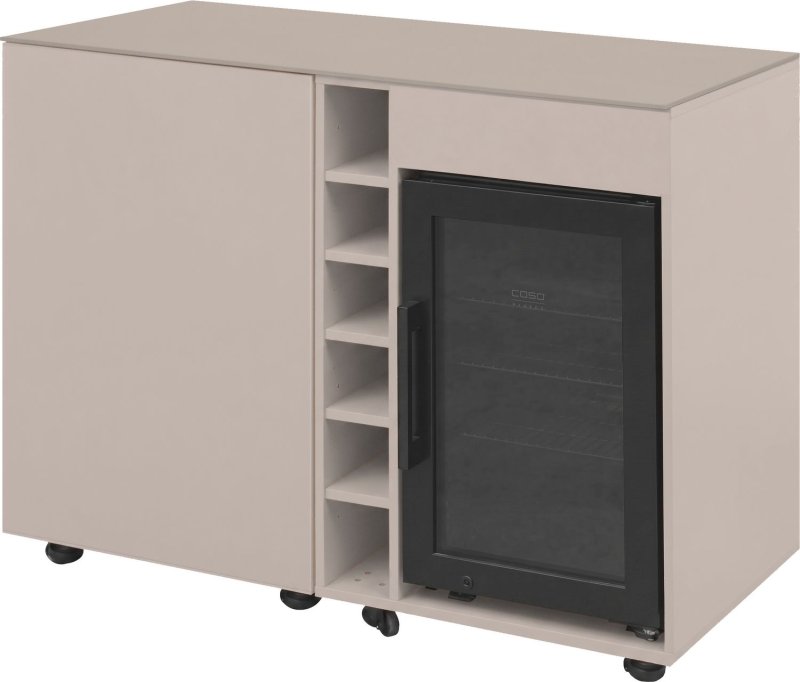 Grillfürst Moments Sideboard - Sideboard mit Kühlschrank, Flaschenregal und Tür mit Staufach - Mediterran / Aeris - 120 cm