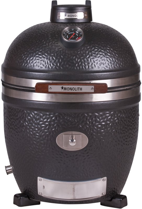 Monolith Grill AVANTGARDE CLASSIC - satin-matt Schwarz - OHNE Gestell und Seitentische