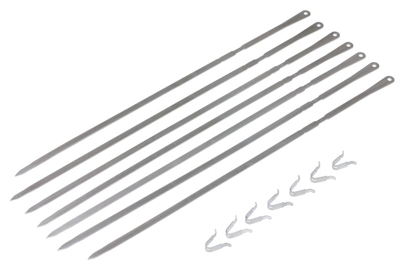 Monolith Edelstahl Grillspieße 67 cm - 7er Set für Rotisserie Classic / 55er Serie