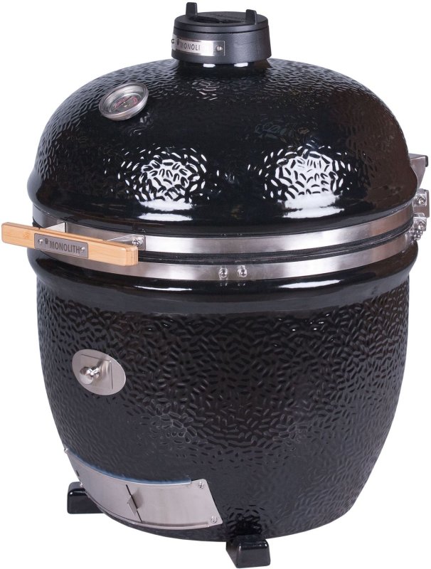 Monolith Grill LeCHEF BBQ GURU - PRO-Serie 2.0 Schwarz - OHNE Gestell und Seitentischen