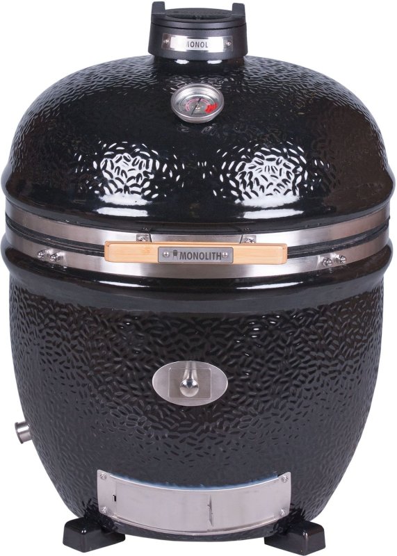 Monolith Grill LeCHEF PRO-Serie 2.0 Schwarz - OHNE Gestell und Seitentischen - Retouren Grill