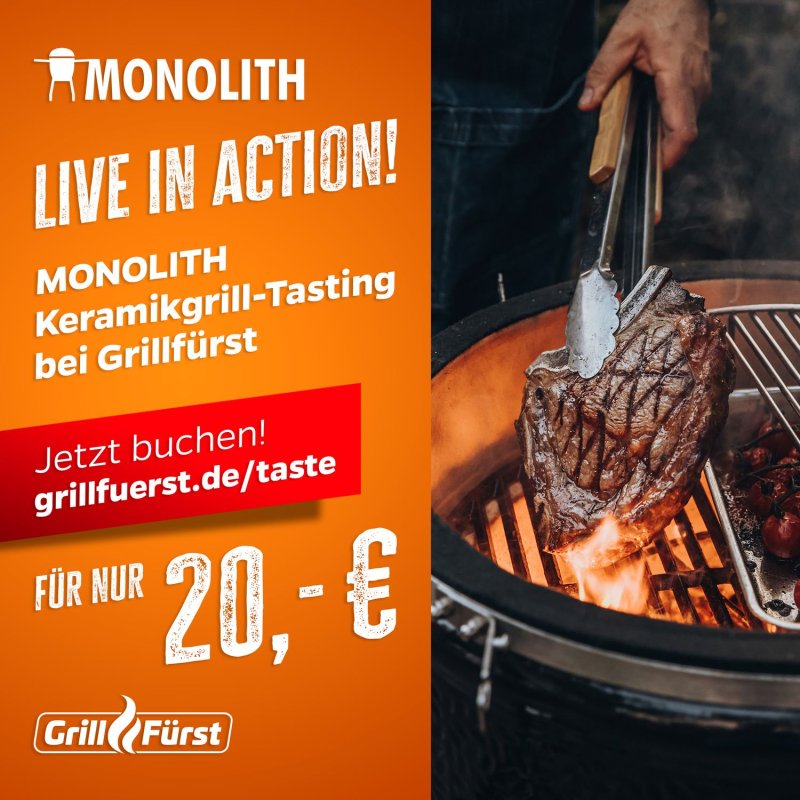 Monolith live in Action - Das Grilltasting! Mittwoch, 14.05.2025 - 18:00 Uhr - Hürth
