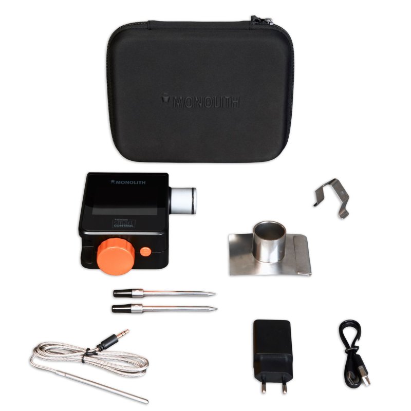 Monolith smartCONTROL - BBQ Temperatursteuerung und kabelloses Grillthermometer mit WLAN und Bluetooth