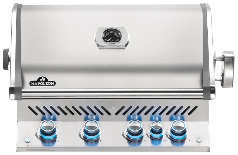 Napoleon Prestige Pro 500-3 Edelstahl Einbaugrill Gas - inkl. Drehspieß - Modell 2025