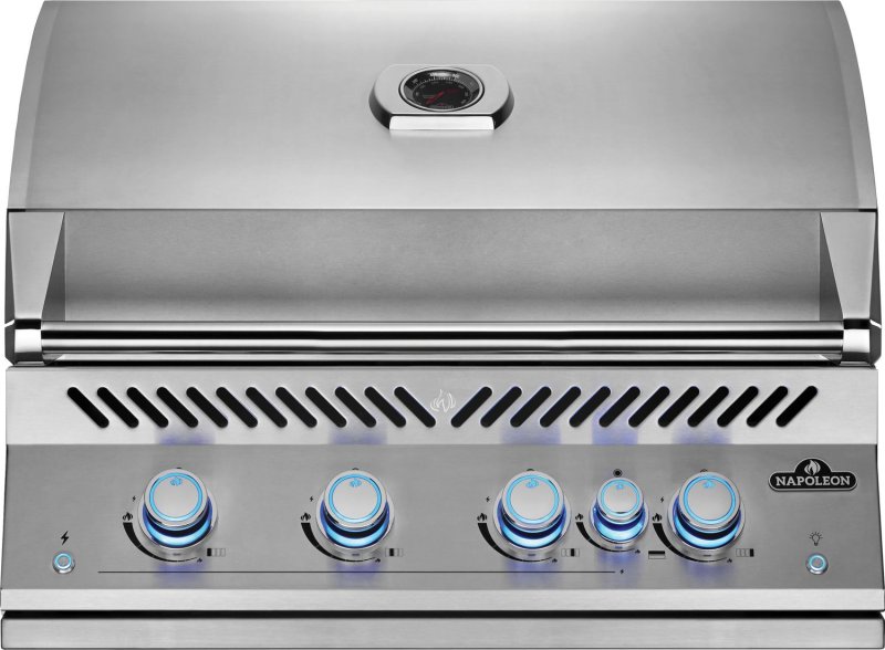 Napoleon 700-Series 32" BIG32-1 Edelstahl Einbaugrill inkl. Drehspieß und Innenbeleuchtung - Modell 2025