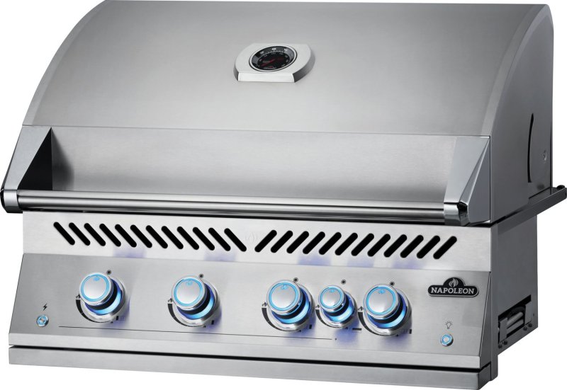 Napoleon 700-Series 32" BIG32-1 Edelstahl Einbaugrill inkl. Drehspieß und Innenbeleuchtung