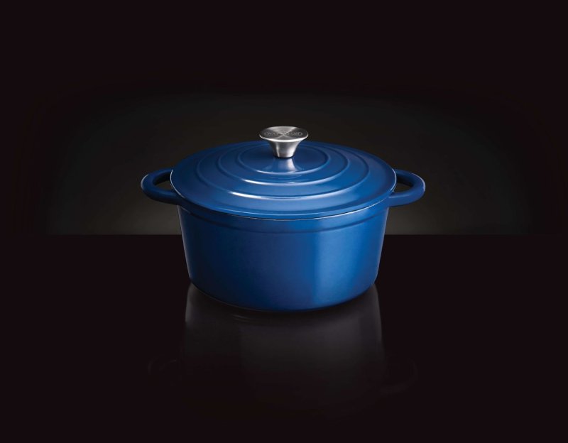 Napoleon Bräter aus Gusseisen, emailliert, Ø 23 cm, 4 Liter