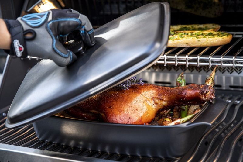 Napoleon Keramikbräter 42 x 23 x 7 cm mit Deckel