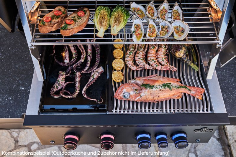 Napoleon 700-Series 32" BIG32-1 Mattschwarz Einbaugrill inkl. Drehspieß und Innenbeleuchtung