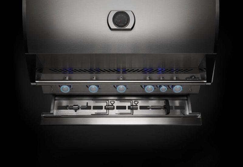 Napoleon 700-Series 38" BIG38-1 Edelstahl Einbaugrill inkl. Drehspieß und Innenbeleuchtung - Modell 2025