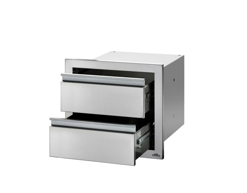 Napoleon Einbauschrank mit Doppel-Schublade, klein (46 x 41 cm)