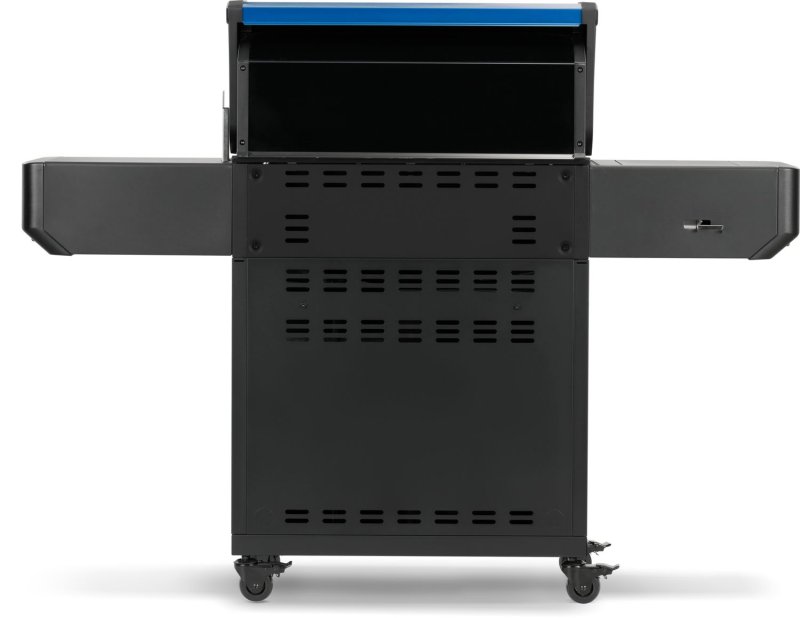 Napoleon Phantom Prestige 500 Connected Gasgrill - mit SIZZLE Zone und Heckbrenner - Edelstahl-Gussroste - 50 Jahre Napoleon Edition Heritage Blue - mit Jubliäums-Box
