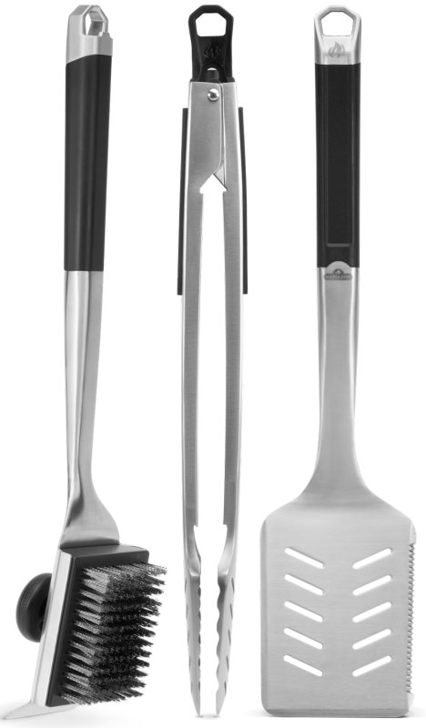 Napoleon Grillbesteckset PRO, 3-tlg. - mit Grillzange PRO, Grillwender PRO und Grillbürste PRO