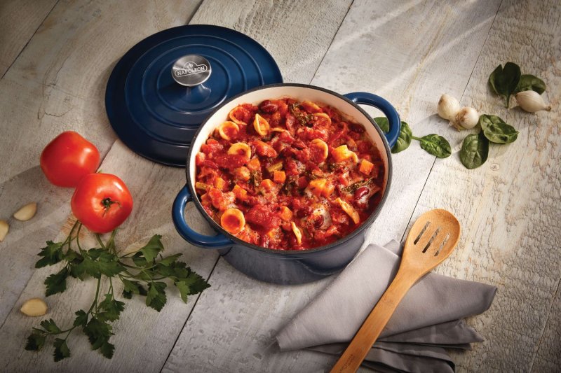 Napoleon Bräter aus Gusseisen, emailliert, Ø 23 cm, 4 Liter