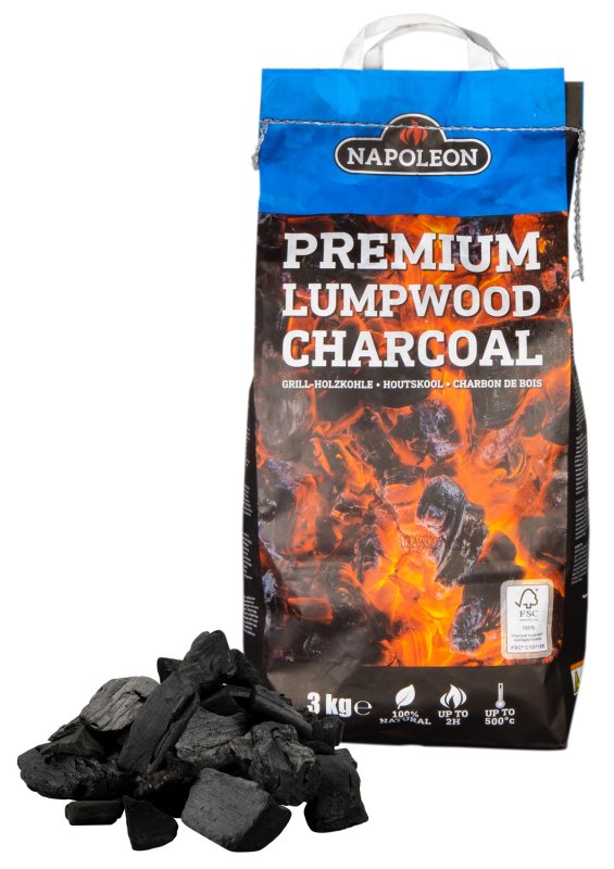 Napoleon Blackstone Premium Holzkohle 3 kg