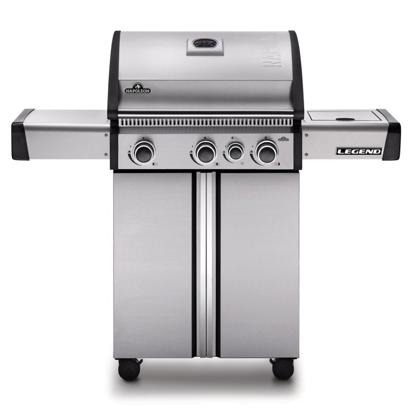 Napoleon Legend 410 Edelstahl Gasgrill - 3 Brenner mit Seitenbrenner