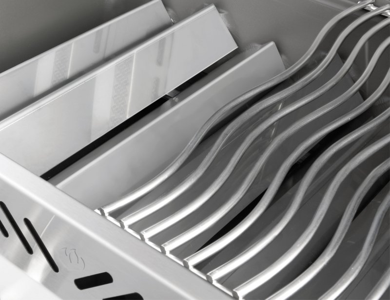 Napoleon Outdoor Küche Oasis Compact 105 mit Prestige 500 Einbaugrill und Einbau Sizzle Zone - inkl. Arbeitsplatte aus Feinsteinzeug