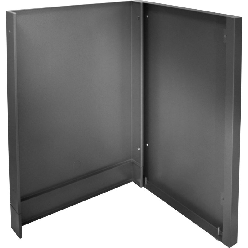 Napoleon Outdoor Küche Oasis - Abschlussblende für einen Kühlschrank mit zwei Türen, mattschwarz