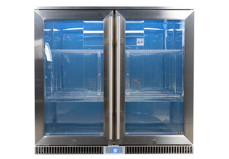 Napoleon Outdoor - Kühlschrank, 210 Liter, 2-türig mit Doppelverglasung und LED Beleuchtung - wasserdicht nach IP24