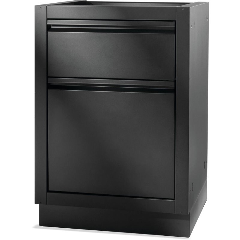 Napoleon Outdoor Küche Oasis - Abfallschubladenschrank mit Küchenrollenhalter, mattschwarz