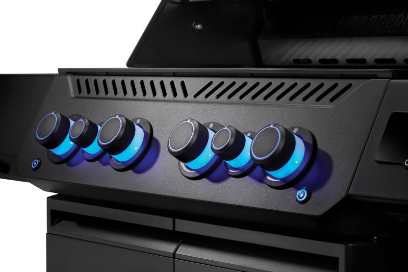 Napoleon Phantom Prestige 500 Connected Gasgrill - mit SIZZLE Zone und Heckbrenner - Edelstahl-Gussroste, Mattschwarz - Retourengrill