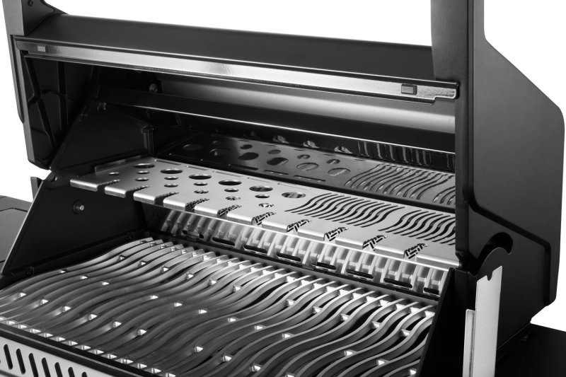 Napoleon Phantom Prestige 500 Connected Gasgrill - mit SIZZLE Zone und Heckbrenner - Edelstahl-Gussroste, Mattschwarz - Retourengrill