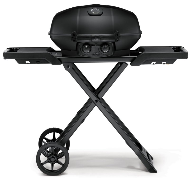 Napoleon Phantom TravelQ PRO285X Kompakt Gasgrill, mattschwarz - mit klappbarem Wagen inkl. Warmhalterost - Modell 2025