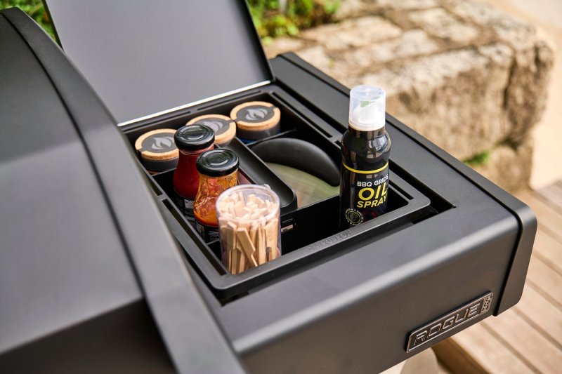 Napoleon Plancha Grill Phantom Rogue Pro 30 - mattschwarz - mit Sizzle Zone + Edelstahlplancha 70 x 44 cm