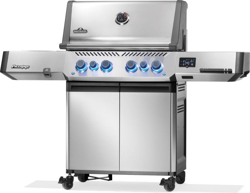 Napoleon Prestige 500 Connected Edelstahl Gasgrill - mit SIZZLE ZONE und Heckbrenner - Modell 2025