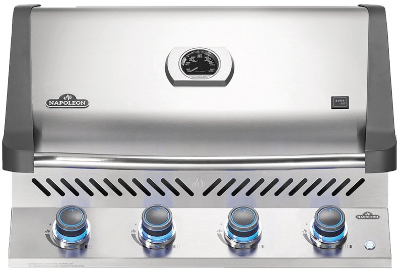 Napoleon Prestige 500 Edelstahl Einbaugrill inkl. SIZZLE ZONE - Burnout Kitchen Sonderedition - Retoure