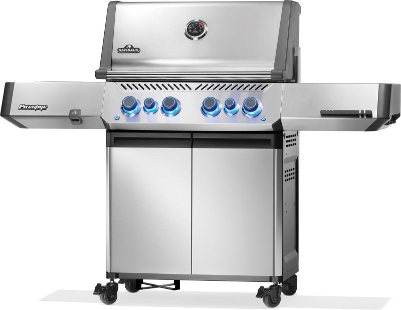 Napoleon Prestige 500 Edelstahl Gasgrill - mit SIZZLE ZONE und Heckbrenner - Modell 2025