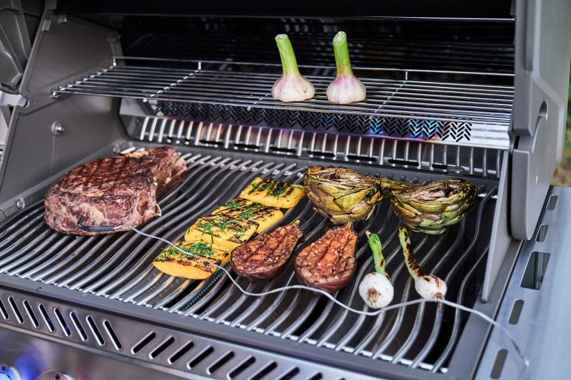 Napoleon Prestige 500 Edelstahl Gasgrill - mit SIZZLE ZONE und Heckbrenner - Modell 2025