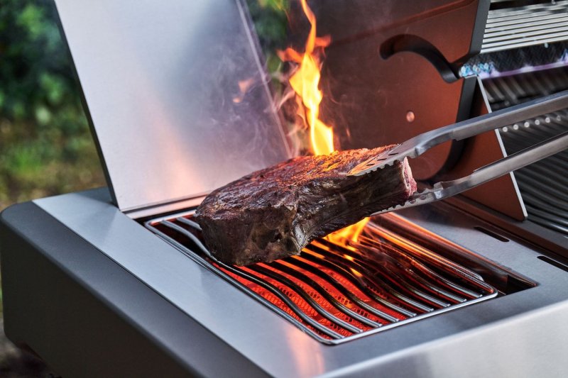 Napoleon Prestige 500 Edelstahl Gasgrill - mit SIZZLE ZONE und Heckbrenner - Modell 2025
