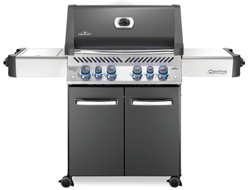 Napoleon Prestige 500 Gasgrill, Charcoal Grau - mit Safety Glow - Modell 2023