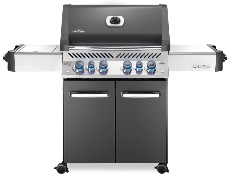 Napoleon Prestige 500 Gasgrill, Charcoal Grau - mit Safety Glow - Modell 2024