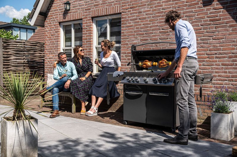 Napoleon Prestige 665 Gasgrill, Charcoal Grau - mit Safety Glow - Modell 2024